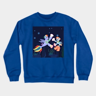 Rainbow parents seaponies Crewneck Sweatshirt